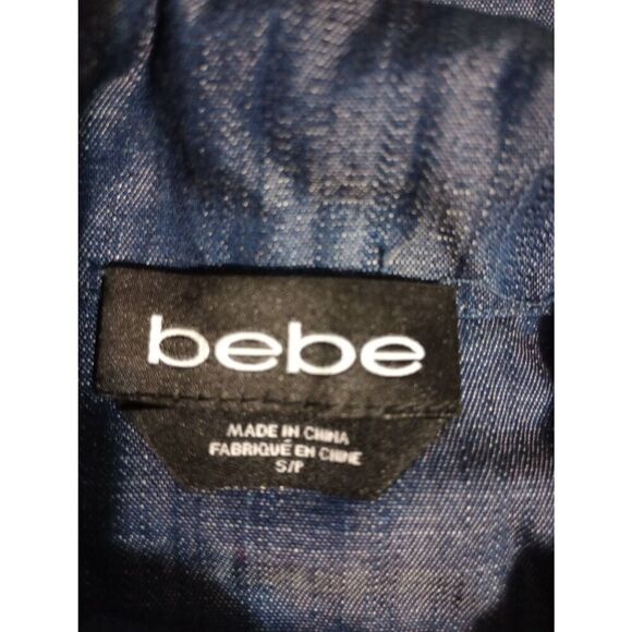 BeBe Jacket Ladies Small Chambray Light Weight - Picture 4 of 6